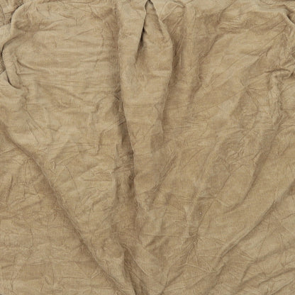 Preworn Mens Beige  Corduroy  Button-Up Size M