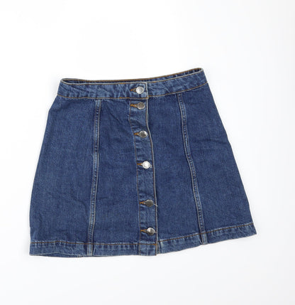 Womens UK Size 26 Topshop Mini Denim Skirt