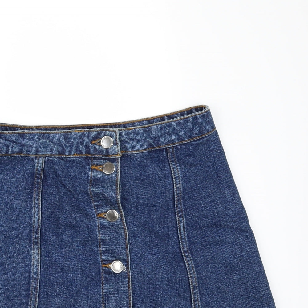 Womens UK Size 26 Topshop Mini Denim Skirt