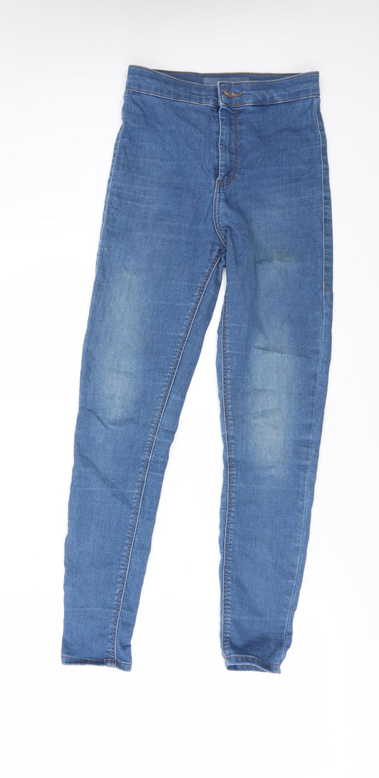 Topshop Womens Blue  Denim Skinny Jeans Size 26 L25 in