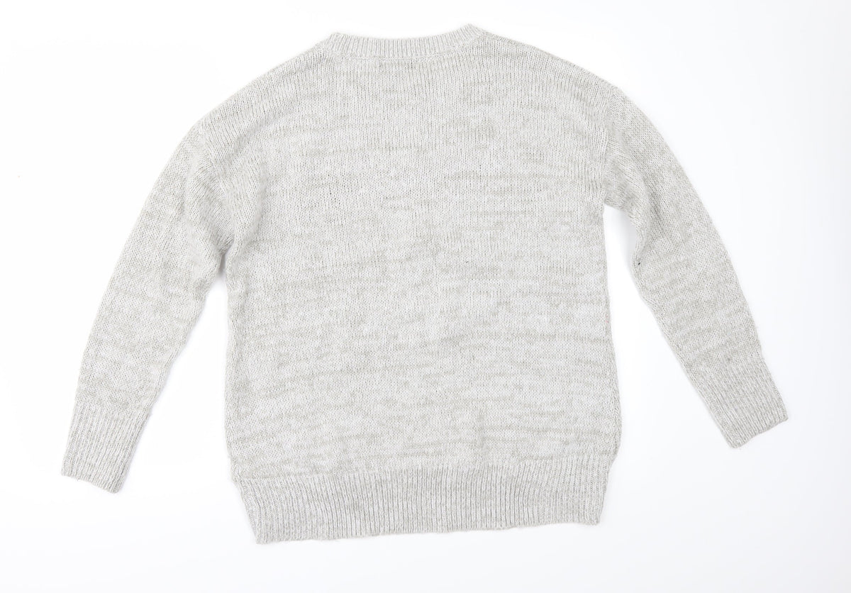 New Look Womens Grey   Pullover Jumper Size S