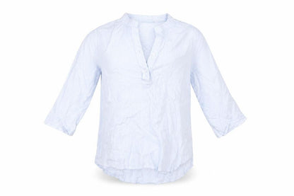H&M Girls Blue Striped  Tunic Button-Up Size 9 Years