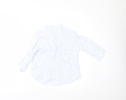H&M Girls Blue Striped  Tunic Button-Up Size 9 Years