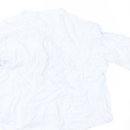H&M Girls Blue Striped  Tunic Button-Up Size 9 Years