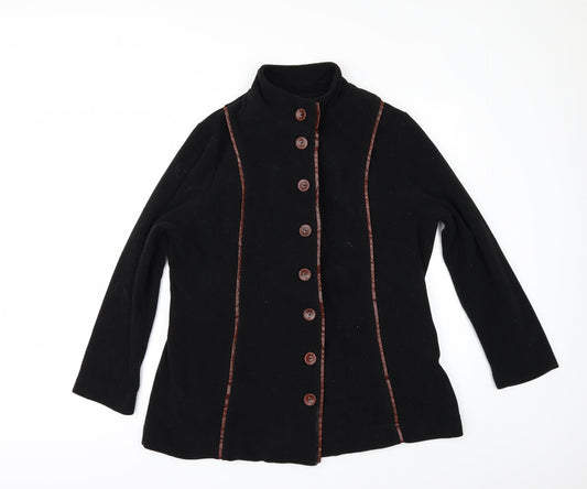 C&A Womens Black  Fleece Jacket  Size L