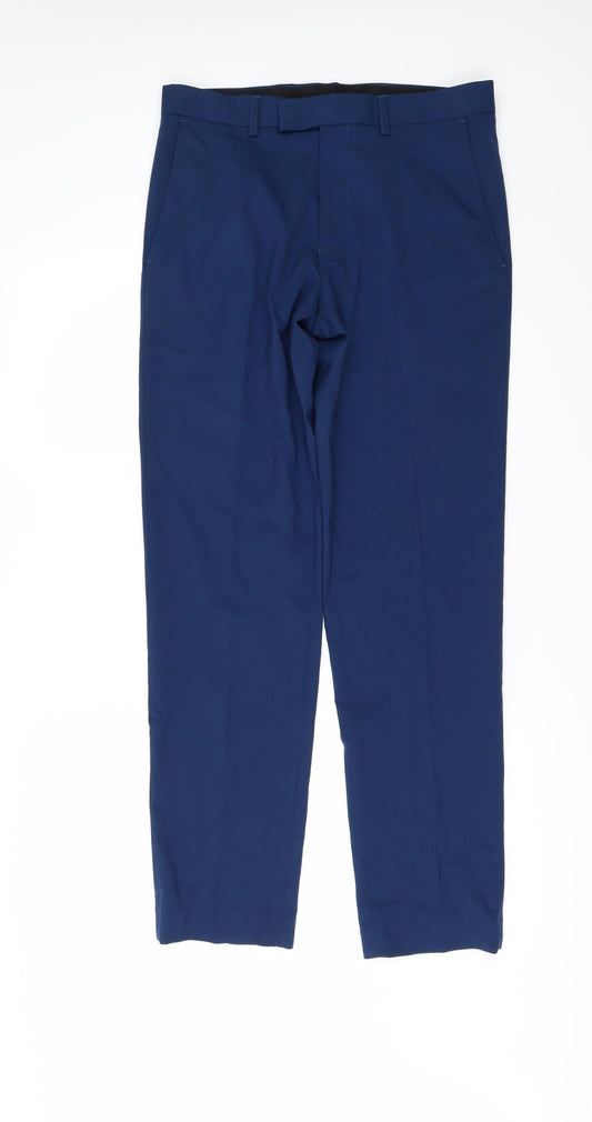 Marks and Spencer Mens Blue   Trousers  Size 30 L31 in