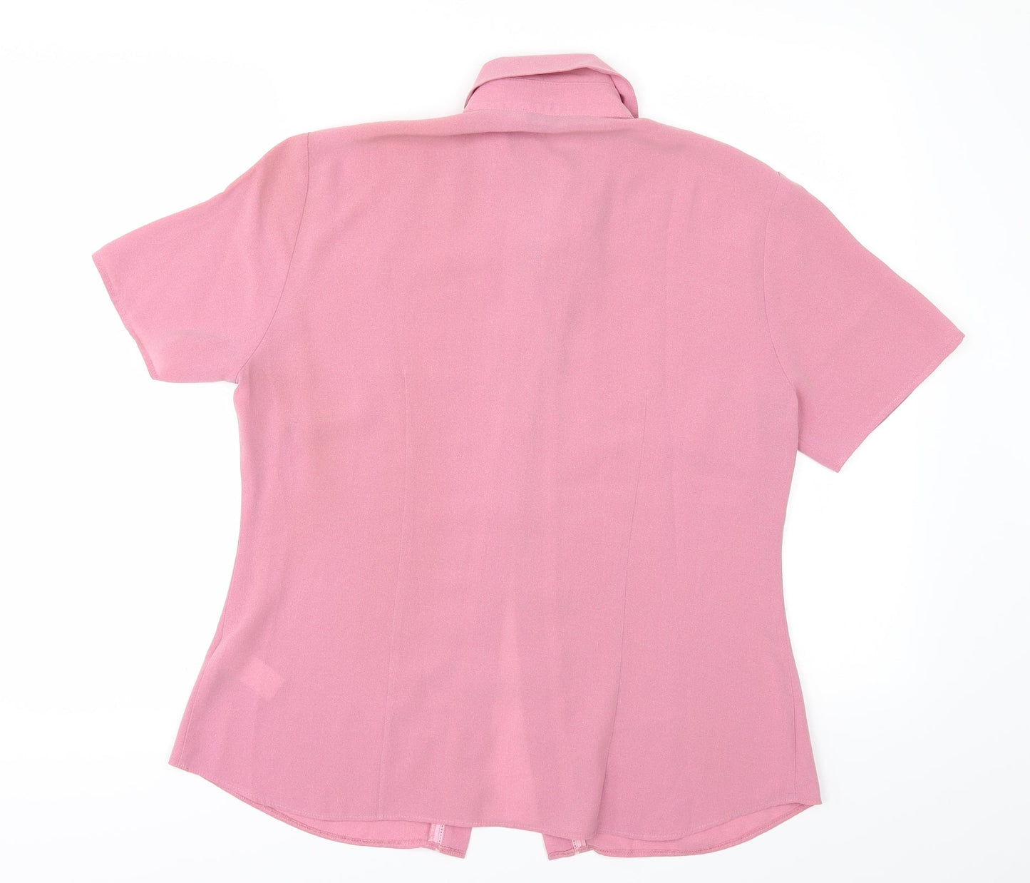 Womens UK Size 12 BHS Pink Tunic Button-Up