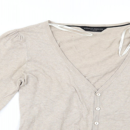 Dorothy Perkins Womens Beige   Cardigan Jumper Size 12
