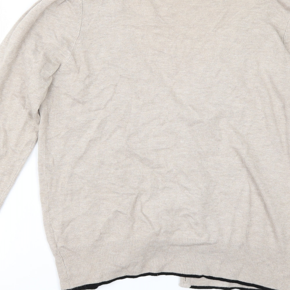 Dorothy Perkins Womens Beige   Cardigan Jumper Size 12