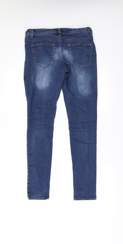 Denim & Co. Womens Blue  Denim Skinny Jeans Size 8 L29 in