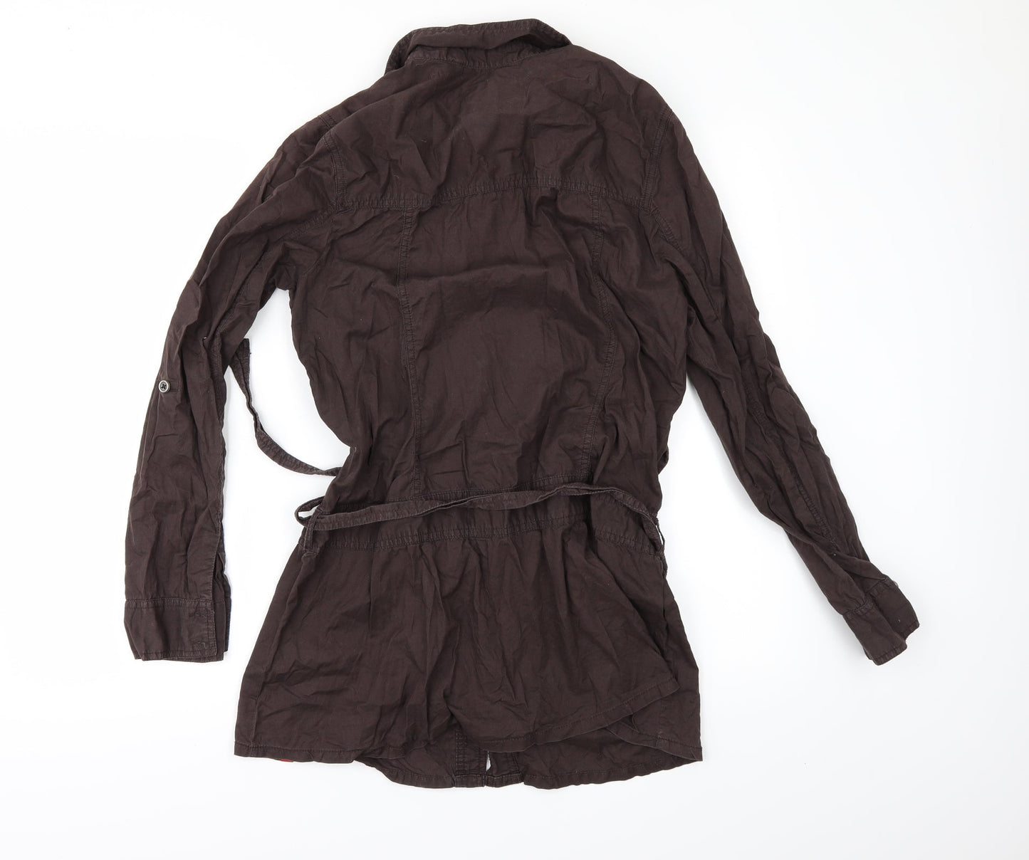 Esprit Womens Brown   Tunic Button-Up Size M