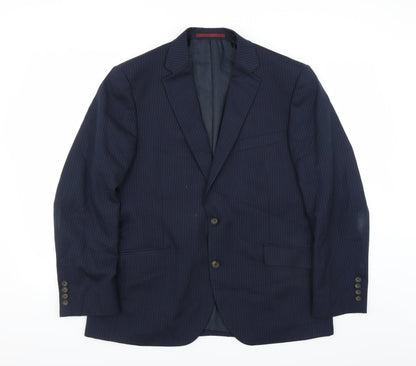 Mens UK Size 42 Marks and Spencer Regular Blue Suit Jacket