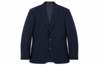 Marks & Spencer Mens Blue Striped  Jacket Suit Jacket Size 42