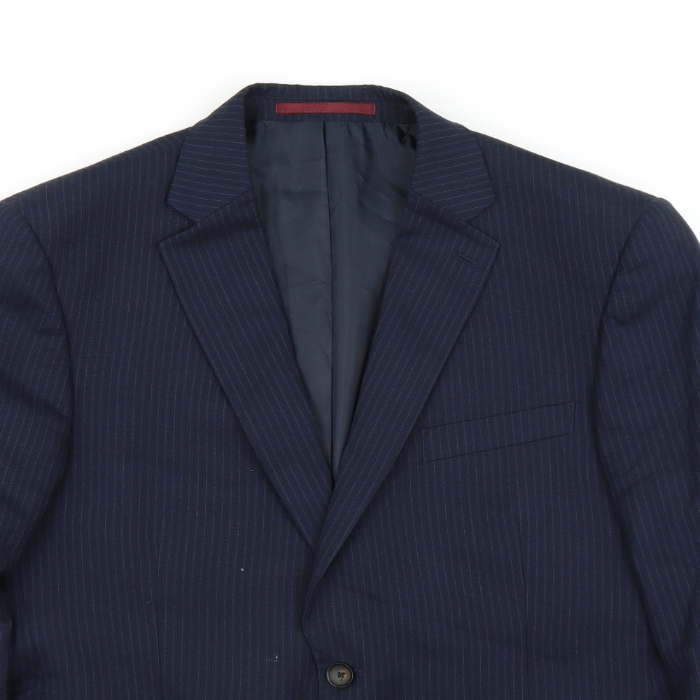 Mens UK Size 42 Marks and Spencer Regular Blue Suit Jacket