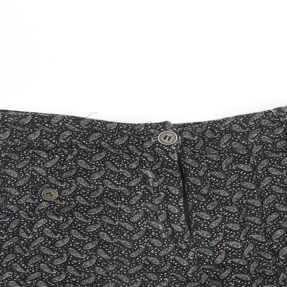 Lucca Couture Womens Black Paisley  Hot Pants Shorts Size S