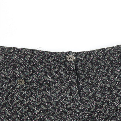 Lucca Couture Womens Black Paisley  Hot Pants Shorts Size S
