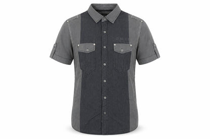 Mens UK Size S George Grey  Button-Up Long Sleeve Casual Shirt