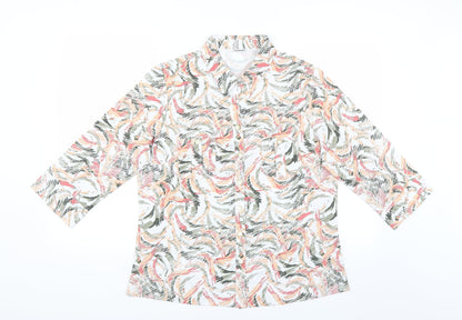 Womens UK Size 16 Damart Multicoloured Basic Blouse