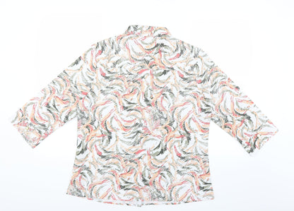 Womens UK Size 16 Damart Multicoloured Basic Blouse