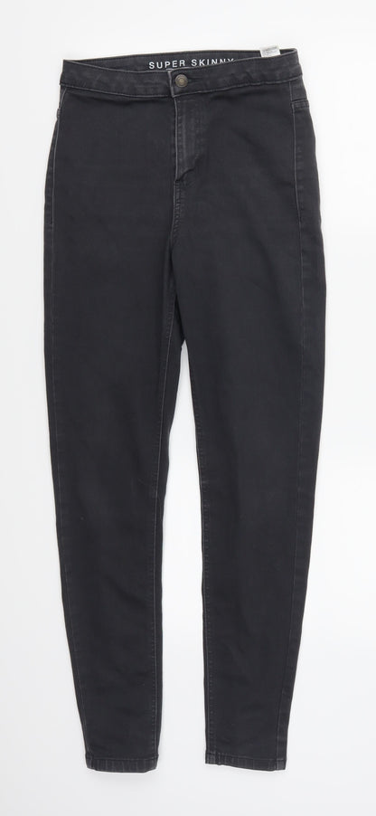 Marks and Spencer Womens Grey  Denim Skinny Jeans Size 10 L27 in
