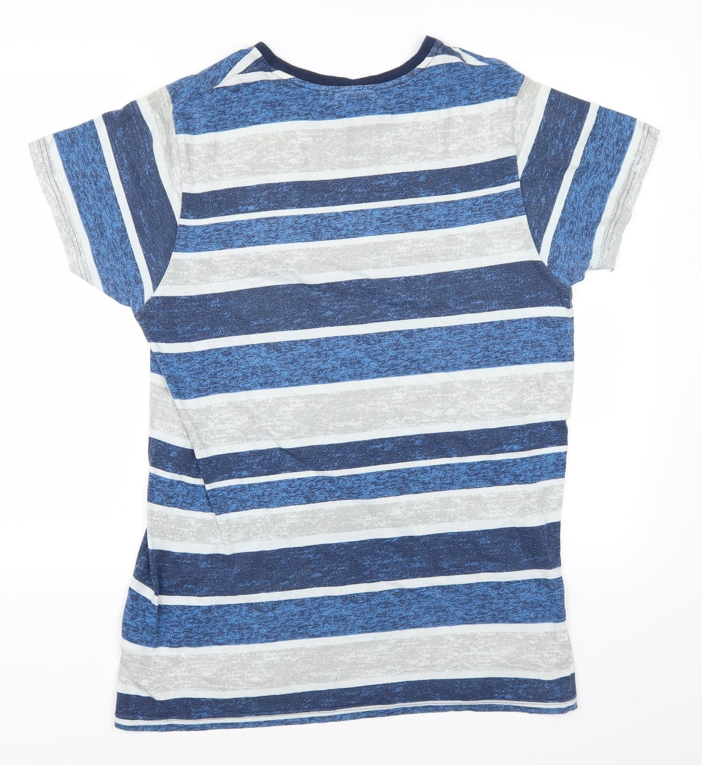 Lee Cooper Mens Blue Striped   T-Shirt Size S