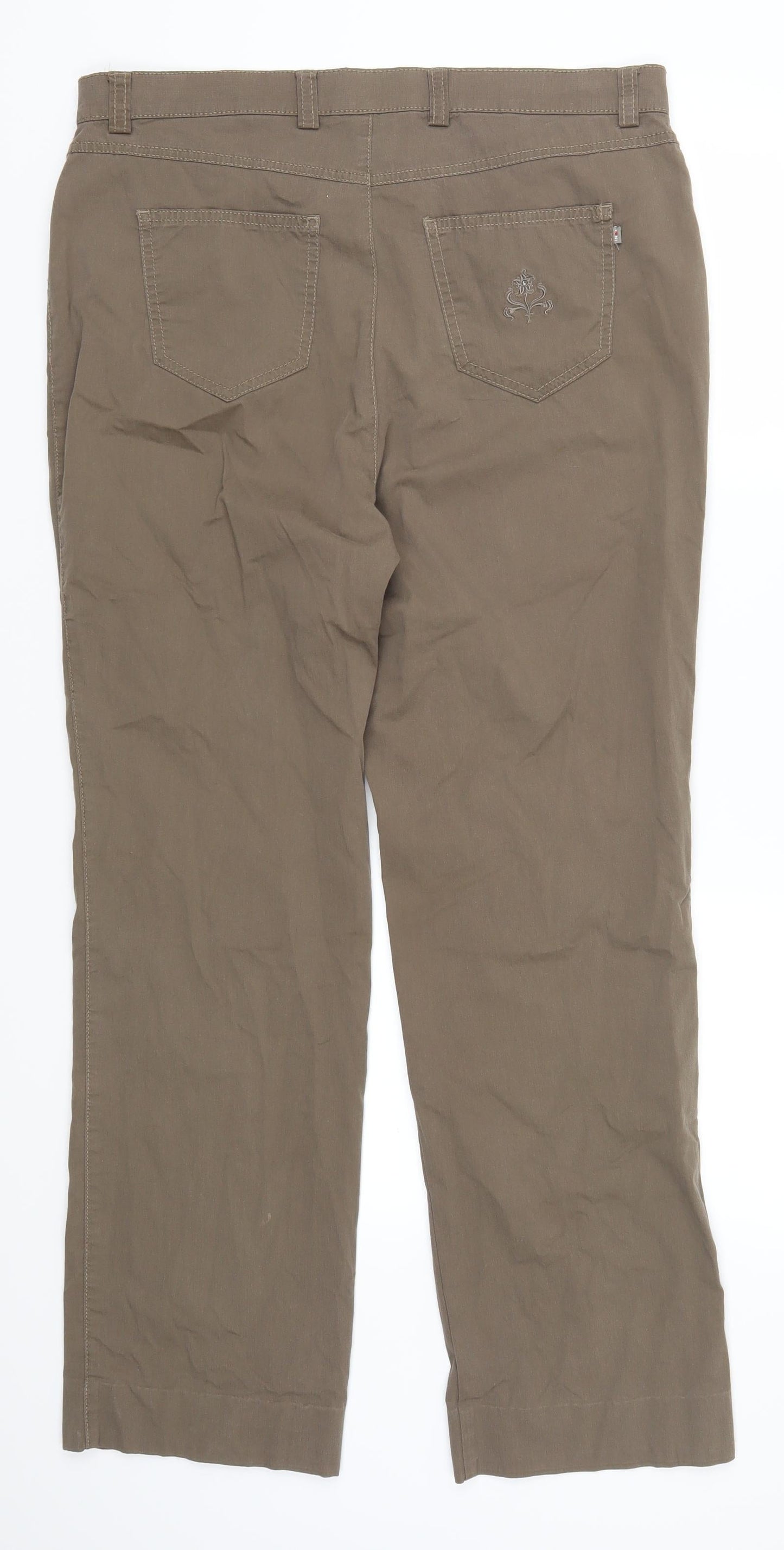 Womens UK Size 34 Toni Regular Fit  Brown Trousers