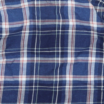 Kids Boys Blue Check Flannel Basic Casual Size 3 Years