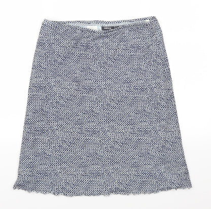 Mexx Womens Blue Geometric  A-Line Skirt Size XS
