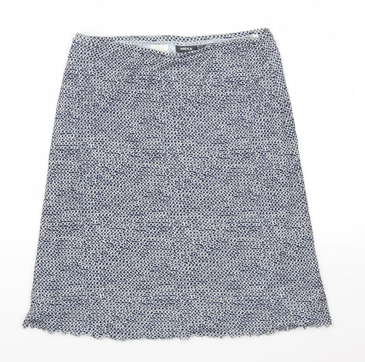 Mexx Womens Blue Geometric  A-Line Skirt Size XS