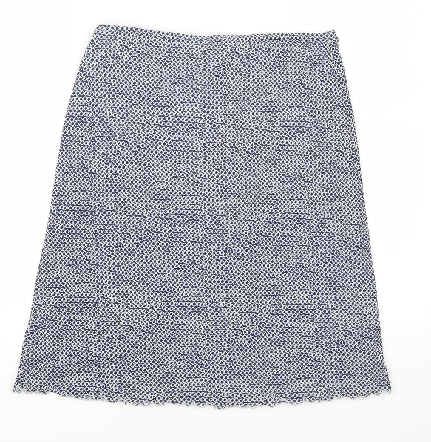 Mexx Womens Blue Geometric  A-Line Skirt Size XS
