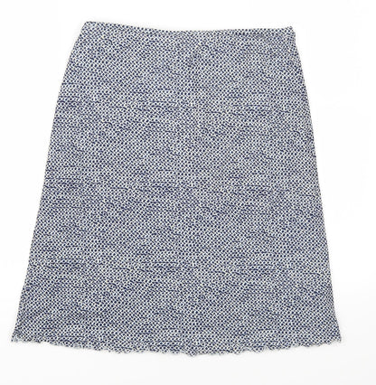 Mexx Womens Blue Geometric  A-Line Skirt Size XS
