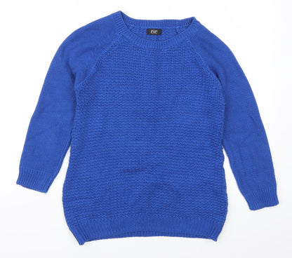 F&F Womens Blue   Pullover Jumper Size 8
