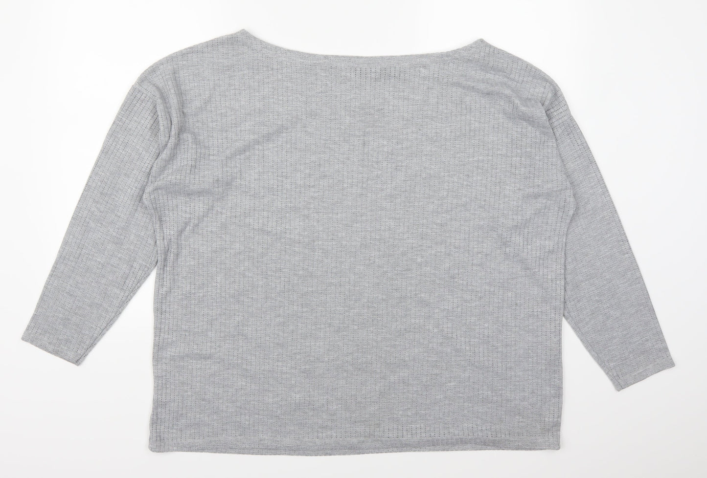 Boohoo Womens Grey   Pullover Jumper Size 18