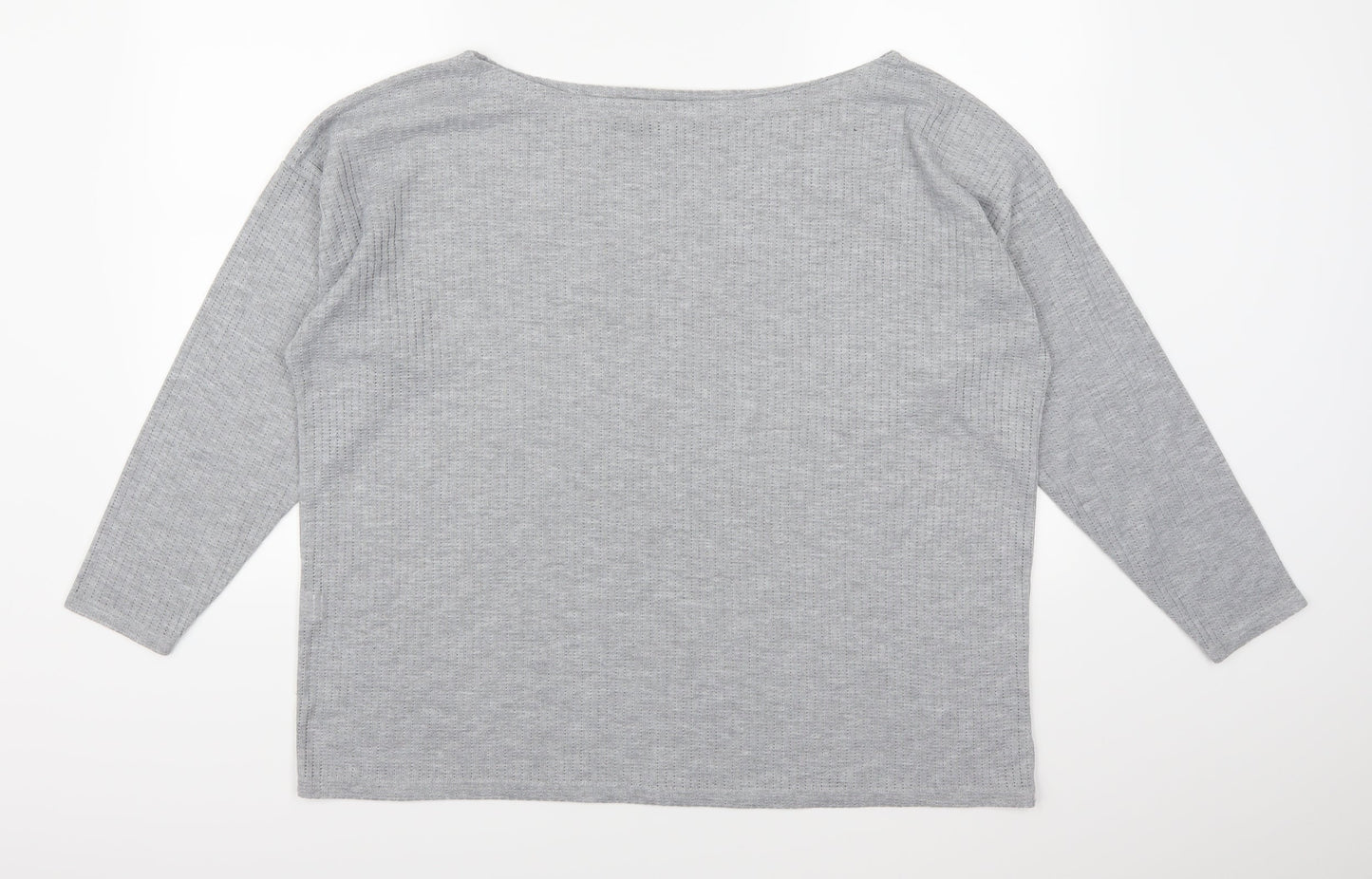 Boohoo Womens Grey   Pullover Jumper Size 18