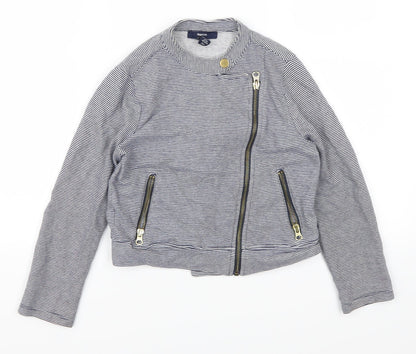 Gap Girls Blue Striped  Jacket  Size 6-7 Years