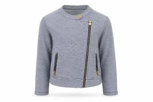 Gap Girls Blue Striped  Jacket  Size 6-7 Years