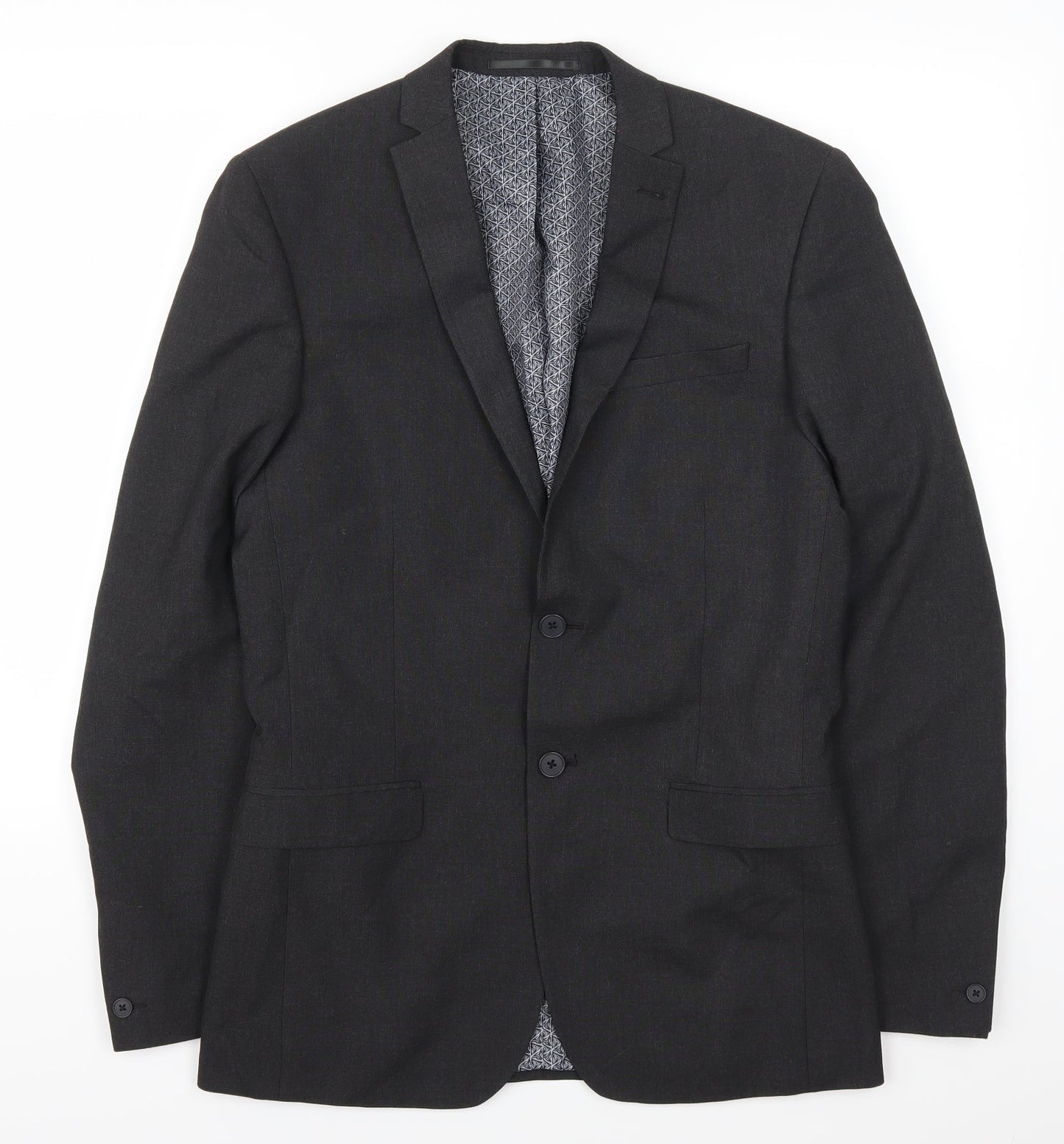 Mens UK Size 38 Red Herring Regular Grey Suit Jacket