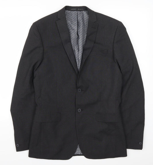 Mens UK Size 38 Red Herring Regular Grey Suit Jacket