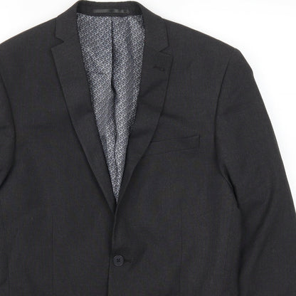 Mens UK Size 38 Red Herring Regular Grey Suit Jacket