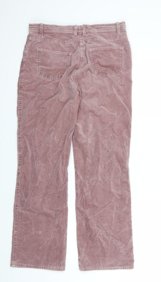 Per Una Womens Pink  Denim Straight Jeans  L30 in - Moleskin feel