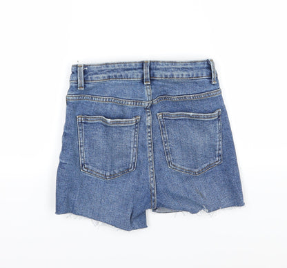Primark Womens Blue  Denim Chino Shorts Size 4