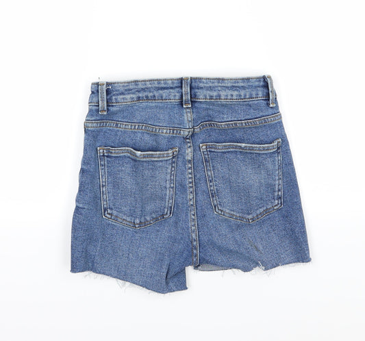 Primark Womens Blue  Denim Chino Shorts Size 4