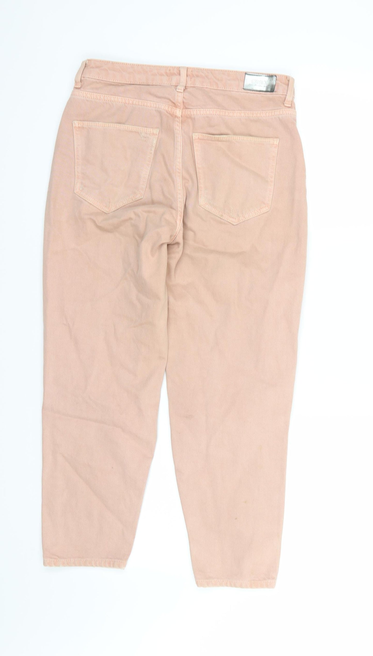 Only Womens Pink  Denim Straight Jeans  L32 in