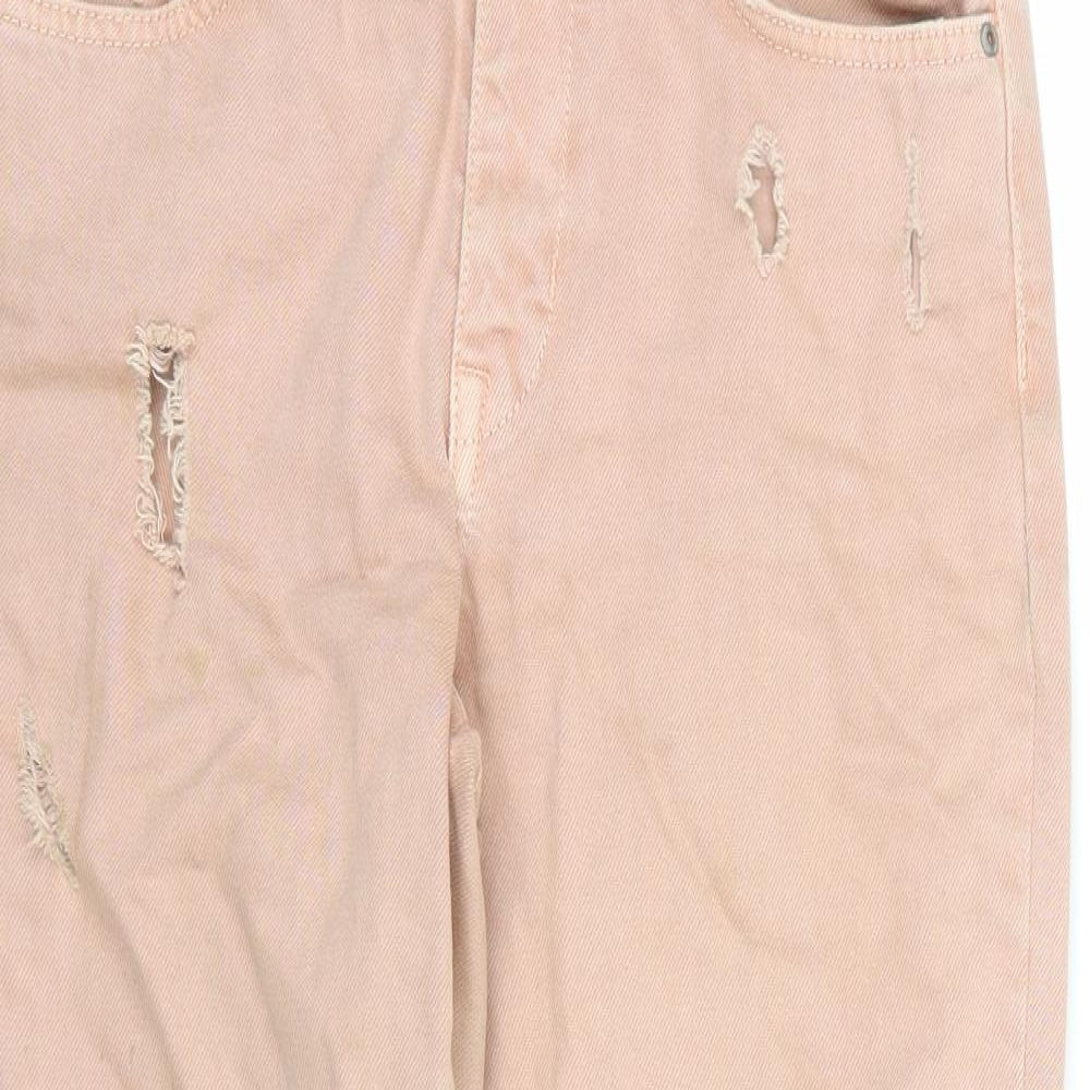 Only Womens Pink  Denim Straight Jeans  L32 in