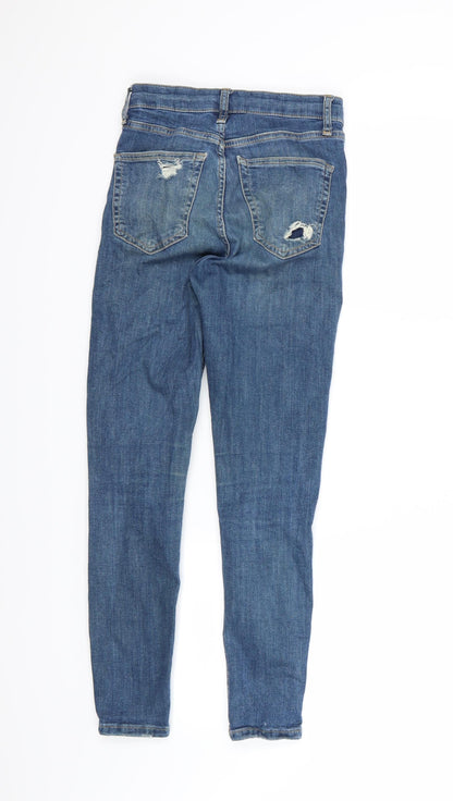 Topshop Womens Blue  Denim Skinny Jeans  L26 in