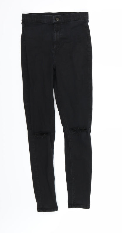 Topshop Womens Black  Denim Skinny Jeans  L27 in