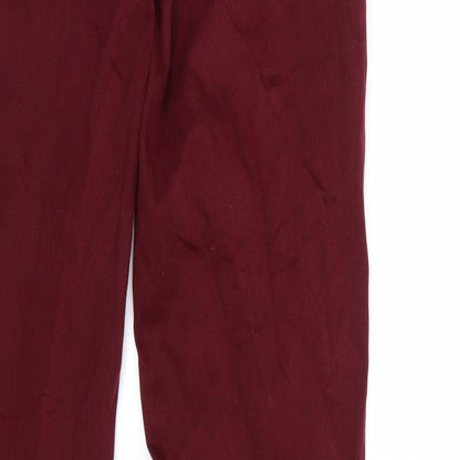 Zara Womens Red  Denim Skinny Jeans Size 8 L30 in - Burgundy