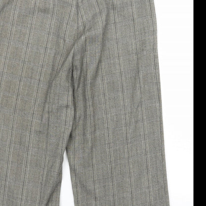 Select Womens Grey Striped Rayon Cut-Off Shorts Size 10