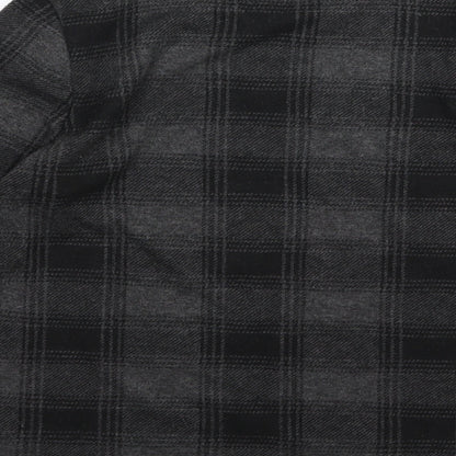 Tu Womens Grey Striped Jersey Pullover Sweatshirt Size 14