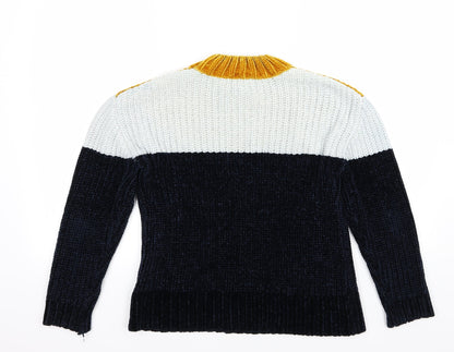 Primark Womens Multicoloured Striped Knit Pullover Jumper Size XS
